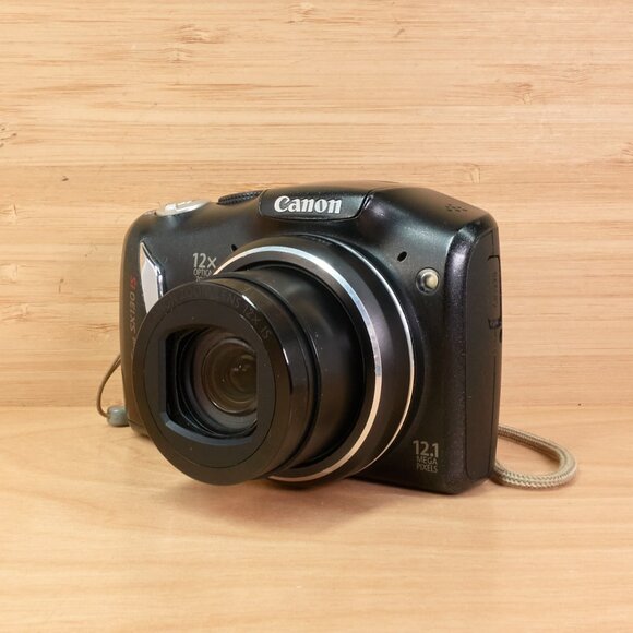 Canon PowerShot SX130 IS / 12.1MP Compact Camera / 12x Zoom / Black - Picture 1 of 7